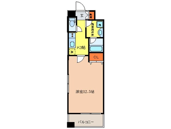 レフィ－ナカルム江坂の物件間取画像